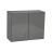 36" x 24" Wall Cabinet-Double Door-Grey Grey