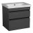Modern Wall-Mounted Bathroom Vanity with Washbasin | Niagara Gray Matte Collection | Non-Toxic Fire-Resistant MDF-24" Gray Matte