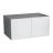 24" x 15" Wall Cabinet-Double Door-Grey White
