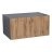 24" x 15" Wall Cabinet-Double Door-Grey Natural Teak