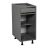12" Base Cabinet Single Door Single Drawer Grey Grey