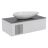 Modern Wall-Mount Bathroom Vanity with Washbasin | Manhattan White Matte Collection | Non-Toxic Fire-Resistant MDF-40" White