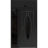Front Exterior Prehung Steel Door / Ronex 1277 Black Enamel / Sidelight and Transom Window Sidelite / Stainless Inserts Entry Metal Modern Painted W36+12" x H80+16" Left hand Inswing Black