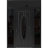 Front Exterior Prehung Steel Door / Ronex 1277 Black Enamel / 2 Sidelight and Transom Window Sidelite / Stainless Inserts Entry Metal Modern Painted W12+36+12" x H80+16" Right hand Inswing Black