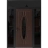 Front Exterior Prehung Steel Door / Ronex 1277 Black Enamel / 2 Sidelight and Transom Window Sidelite / Stainless Inserts Entry Metal Modern Painted W12+36+12" x H80+16" Right hand Inswing Brown
