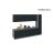 Kitchen Metropolitan Collection Natural Teak & Black Color Base Size 11Ft Wide Black