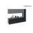 Kitchen Metropolitan Collection Natural Teak & Black Color Base Size 11Ft Wide Black & Gray