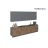 Kitchen Elite Epicure Collection Natural Teak Color Base Size 11Ft Wide Natural Teak & Gray