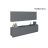 Kitchen Elite Epicure Collection Natural Teak Color Base Size 11Ft Wide Gray