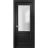 Pantry Kitchen Lite Door with Hardware | Lucia 22 White Silk with Frosted Opaque Glass | Single Panel Frame Trims | Bathroom Bedroom Sturdy Doors Black Matte