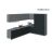 Kitchen Timeless Collection Gray & White Gloss Color Base Size 12Ft Wide Black & Gray