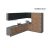Kitchen Timeless Collection Gray & White Gloss Color Base Size 12Ft Wide Natural Teak & Black
