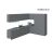 Kitchen Timeless Collection Gray & White Gloss Color Base Size 12Ft Wide Gray