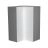 24" x 42" Wall Easy Reach-Double Door-with Black Matte door White