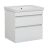 Modern Wall-Mounted Bathroom Vanity with Washbasin | Niagara Gray Matte Collection | Non-Toxic Fire-Resistant MDF-40" White