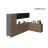 Kitchen Prestige Collection Gray & White Gloss Color Base Size 11Ft Wide Natural Teak & Black