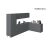 Kitchen Prestige Collection Gray & White Gloss Color Base Size 11Ft Wide Gray