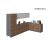 Kitchen Prestige Collection Gray & White Gloss Color Base Size 11Ft Wide Natural Teak & White Gloss