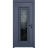 Front Exterior Prehung Steel Door / Ballucio 6044 Gray Graphite / Stainless Inserts Single Modern Painted-W36" x H80"-Left-hand Inswing Gray Graphite