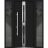 Front Exterior Prehung Steel Door / Deux 1755 Black Enamel / 2 Sidelight Exterior Windows / Stainless Inserts Single Modern Painted-W16+36+16" x H80"-Right-hand Inswing Black