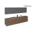 Kitchen Signature Collection White Matte Color Base Size 13Ft Wide Natural Teak & Gray