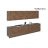 Kitchen Signature Collection White Matte Color Base Size 13Ft Wide Natural Teak