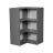 24" x 42" Wall Easy Reach-Double Door-with Black Matte door Grey