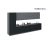 Kitchen Celestial Collection White Matte Color Base Size 15Ft Wide Black & Gray