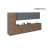 Kitchen Celestial Collection White Matte Color Base Size 15Ft Wide Natural Teak & Gray