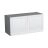 30" x 18" Wall Cabinet-Double Door-with Natural Teak door White