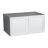 24" x 15" Wall Cabinet-Double Door-Grey White