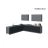Kitchen Prodigy Collection Black & Gray Color Base Size 11Ft Wide Black & Gray