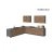 Kitchen Prodigy Collection Black & Gray Color Base Size 11Ft Wide Natural Teak