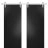 Sliding Double Barn Doors with Hardware | Planum 0010 Vertical Natural Veneer | Silver 13FT Rail Hangers Sturdy Set | Modern Solid Panel Interior Hall Bedroom Bathroom Door Black Matte