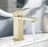 Chrome Bathroom Faucet, Single Handle Bathroom Faucet for Sink 1 Hole, Lavatory Vanity Tap Gold