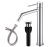 Brass Matte Black Vessel Sink Faucet, Single Handle Bathroom Faucet for Sink 1 Hole, Lavatory Vanity Tap Chrome