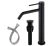 Brass Matte Black Vessel Sink Faucet, Single Handle Bathroom Faucet for Sink 1 Hole, Lavatory Vanity Tap Oil Rubbed Bronze