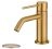 Brushed Brass Sink Faucet, Single Handle Bathroom Faucet for Sink 1 Hole, Lavatory Vanity Tap Brass
