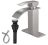 Oil Rubbed Bronze Vessel Sink Faucet, Single Handle Bathroom Faucet for Sink 1 Hole, Lavatory Vanity Tap Brushed Nickel