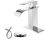 Oil Rubbed Bronze Vessel Sink Faucet, Single Handle Bathroom Faucet for Sink 1 Hole, Lavatory Vanity Tap Chrome