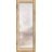 Slab Barn Door Panel Lite | Planum 2102 White Silk with Frosted Glass | Wood Solid Panel Frame Trims | Closet Bedroom Sturdy Doors Oak
