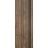 Slab Barn Door Panel | Planum 0011 Natural Veneer and Aluminum Strips | Sturdy Finished Flush Modern Doors | Pocket Closet Sliding-24" x 80" Walnut