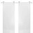 Double Barn Door 36 x 80 inches | Planum 0010 Gloss Black | 13FT Rail Track Set | Solid Panel Interior Doors White