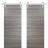 Sliding Double Barn Doors with Hardware | Planum 0010 Vertical Natural Veneer | Silver 13FT Rail Hangers Sturdy Set | Modern Solid Panel Interior Hall Bedroom Bathroom Door Ginger Ash