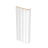 Fluted Trims with Square Rosettes for Interior Doors, Painted Grey, Up to 84x84” Doors Painted White