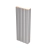 Fluted Trims with Square Rosettes for Interior Doors, Painted Grey, Up to 84x84” Doors Painted Grey