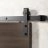 6.6FT Barn Black Sliding Hardware Kit Track Rail Set Black Matte
