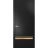 Modern Solid Interior Door with Handle | Planum 2010 Matte Black and Aluminum Strips | Single Regural Panel Frame Trims | Bathroom Bedroom Sturdy Doors Black Matte