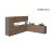 Kitchen Regal Collection Natural Teak & Black Color Base Size 13Ft Wide Natural Teak