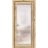 Solid French Door Frosted Glass | Planum 2102 Honey Ash | Single Regular Panel Frame Trims Handle | Bathroom Bedroom Sturdy Doors -18" x 84" Oak